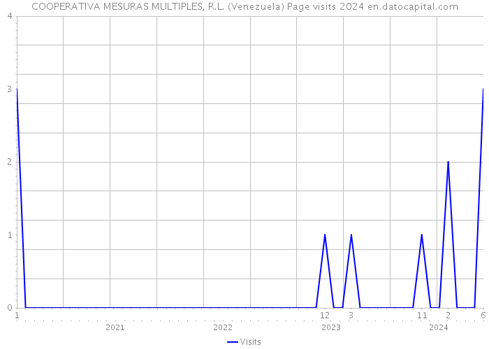 COOPERATIVA MESURAS MULTIPLES, R.L. (Venezuela) Page visits 2024 