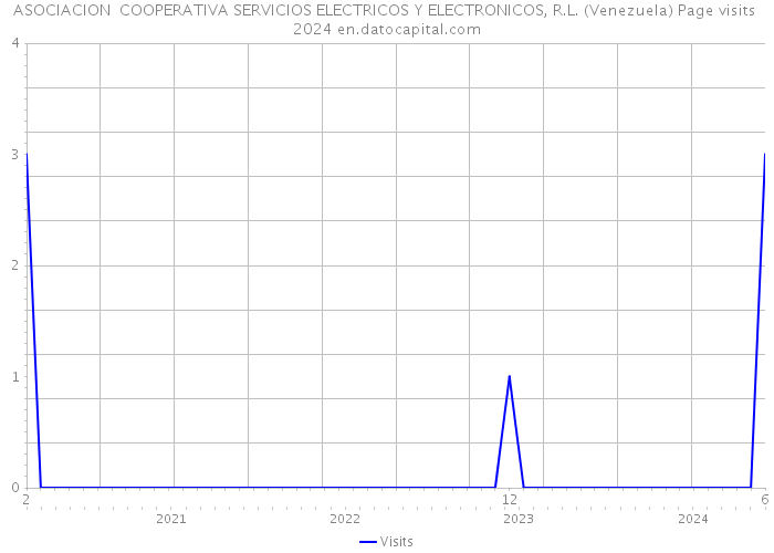 ASOCIACION COOPERATIVA SERVICIOS ELECTRICOS Y ELECTRONICOS, R.L. (Venezuela) Page visits 2024 