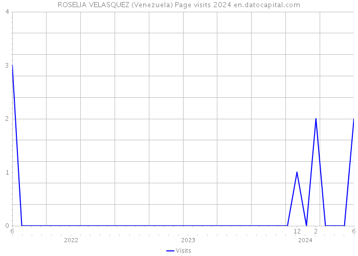 ROSELIA VELASQUEZ (Venezuela) Page visits 2024 