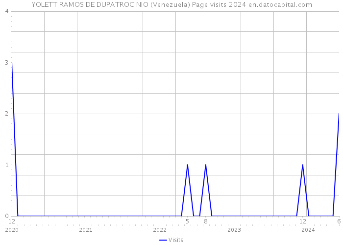 YOLETT RAMOS DE DUPATROCINIO (Venezuela) Page visits 2024 