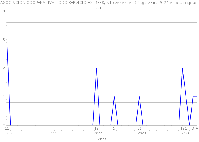 ASOCIACION COOPERATIVA TODO SERVICIO EXPREES, R.L (Venezuela) Page visits 2024 