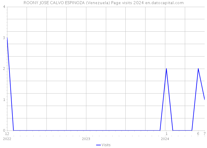 ROONY JOSE CALVO ESPINOZA (Venezuela) Page visits 2024 