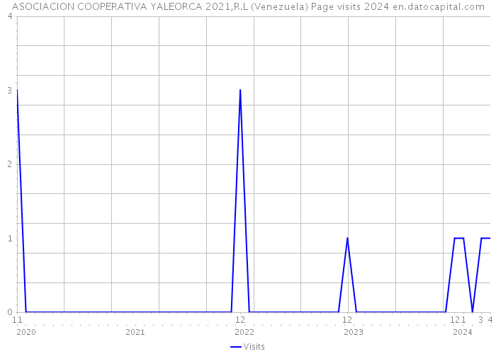 ASOCIACION COOPERATIVA YALEORCA 2021,R.L (Venezuela) Page visits 2024 