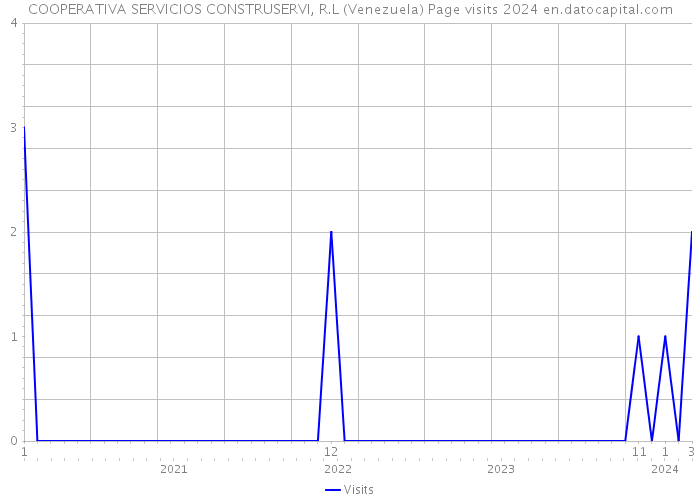 COOPERATIVA SERVICIOS CONSTRUSERVI, R.L (Venezuela) Page visits 2024 