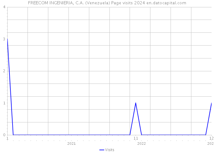 FREECOM INGENIERIA, C.A. (Venezuela) Page visits 2024 