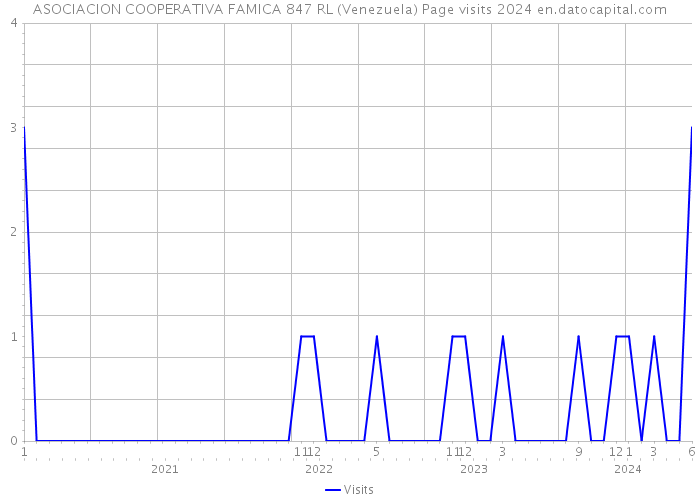 ASOCIACION COOPERATIVA FAMICA 847 RL (Venezuela) Page visits 2024 