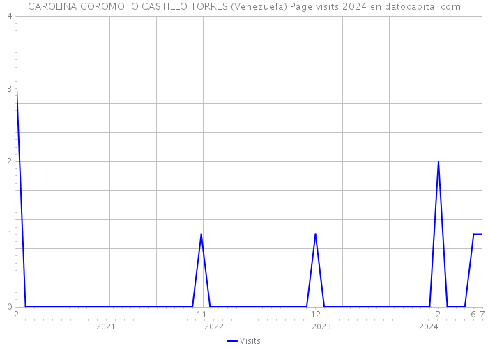 CAROLINA COROMOTO CASTILLO TORRES (Venezuela) Page visits 2024 
