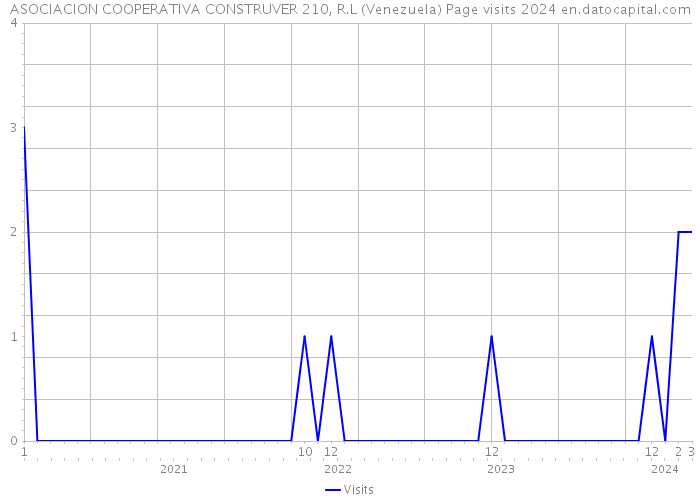 ASOCIACION COOPERATIVA CONSTRUVER 210, R.L (Venezuela) Page visits 2024 