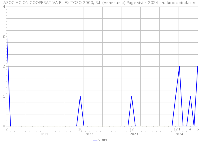 ASOCIACION COOPERATIVA EL EXITOSO 2000, R.L (Venezuela) Page visits 2024 
