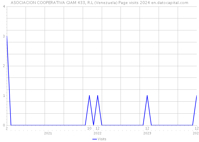 ASOCIACION COOPERATIVA GIAM 433, R.L (Venezuela) Page visits 2024 
