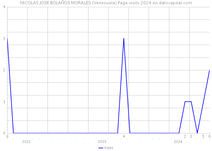 NICOLAS JOSE BOLAÑOS MORALES (Venezuela) Page visits 2024 