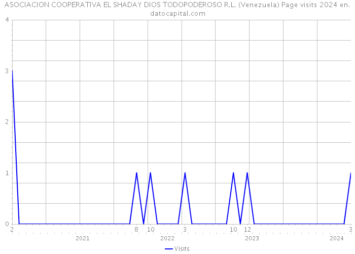 ASOCIACION COOPERATIVA EL SHADAY DIOS TODOPODEROSO R.L. (Venezuela) Page visits 2024 