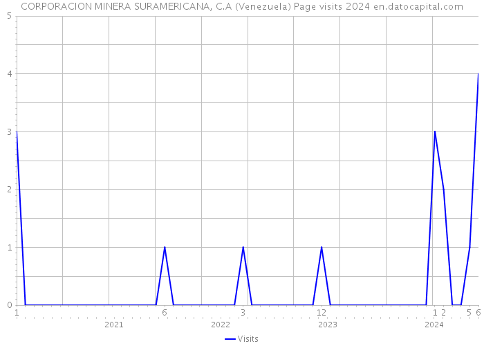 CORPORACION MINERA SURAMERICANA, C.A (Venezuela) Page visits 2024 