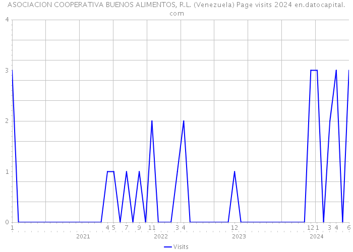 ASOCIACION COOPERATIVA BUENOS ALIMENTOS, R.L. (Venezuela) Page visits 2024 
