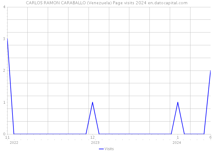CARLOS RAMON CARABALLO (Venezuela) Page visits 2024 