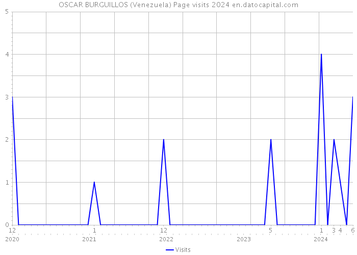 OSCAR BURGUILLOS (Venezuela) Page visits 2024 