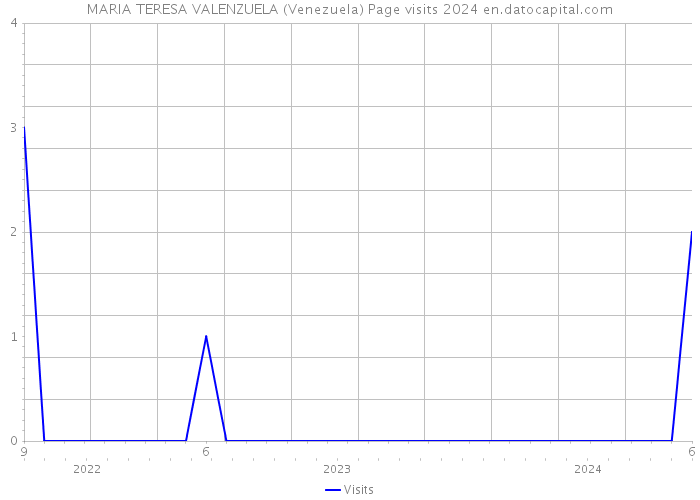 MARIA TERESA VALENZUELA (Venezuela) Page visits 2024 