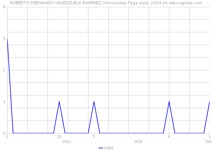 ROBERTO FERNANDO VALENZUELA RAMIREZ (Venezuela) Page visits 2024 