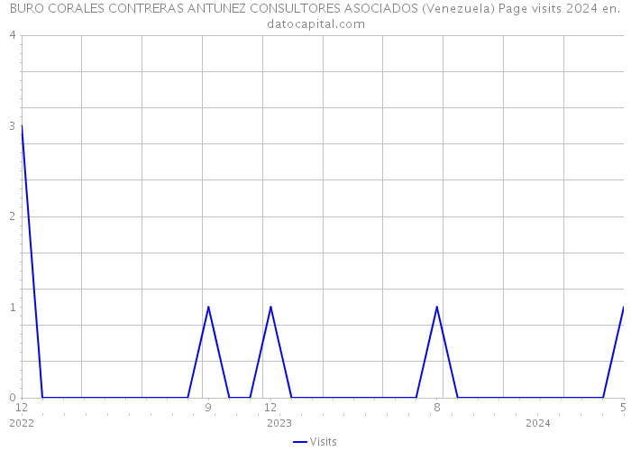 BURO CORALES CONTRERAS ANTUNEZ CONSULTORES ASOCIADOS (Venezuela) Page visits 2024 