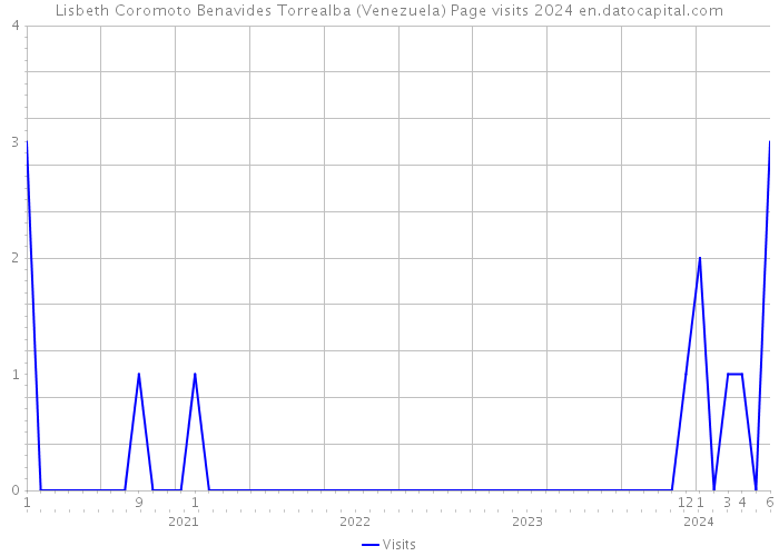 Lisbeth Coromoto Benavides Torrealba (Venezuela) Page visits 2024 