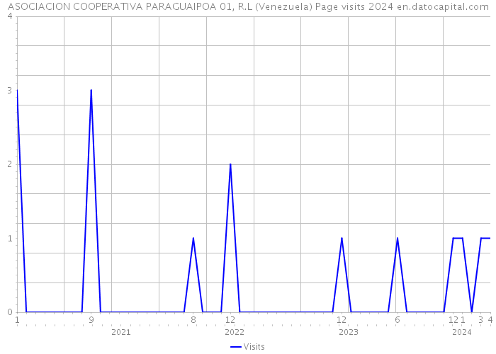 ASOCIACION COOPERATIVA PARAGUAIPOA 01, R.L (Venezuela) Page visits 2024 