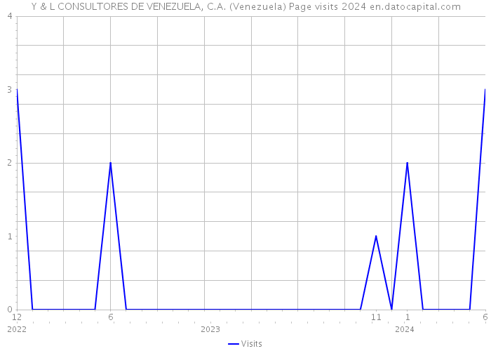 Y & L CONSULTORES DE VENEZUELA, C.A. (Venezuela) Page visits 2024 