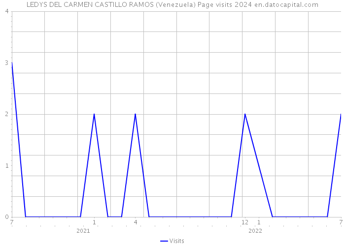LEDYS DEL CARMEN CASTILLO RAMOS (Venezuela) Page visits 2024 