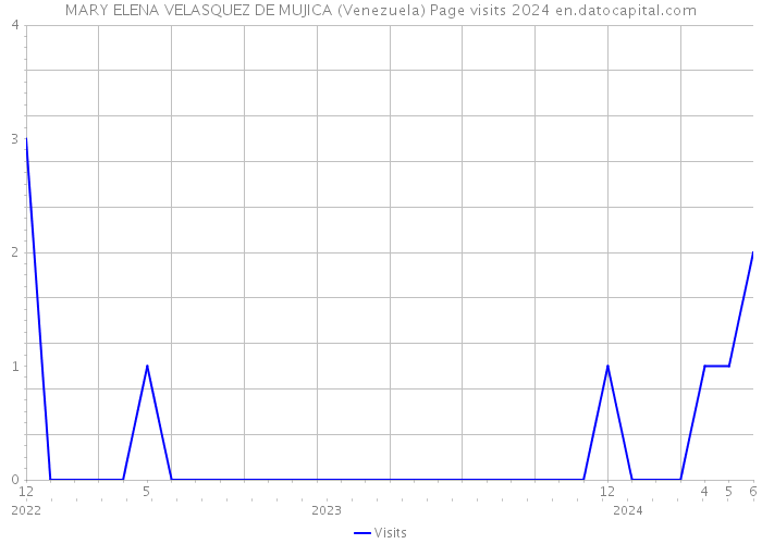 MARY ELENA VELASQUEZ DE MUJICA (Venezuela) Page visits 2024 