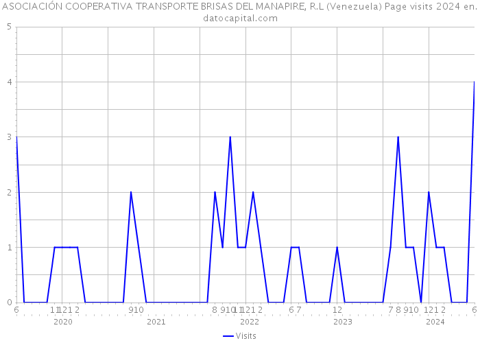 ASOCIACIÓN COOPERATIVA TRANSPORTE BRISAS DEL MANAPIRE, R.L (Venezuela) Page visits 2024 