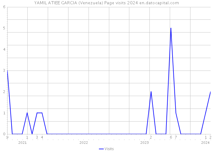 YAMIL ATIEE GARCIA (Venezuela) Page visits 2024 