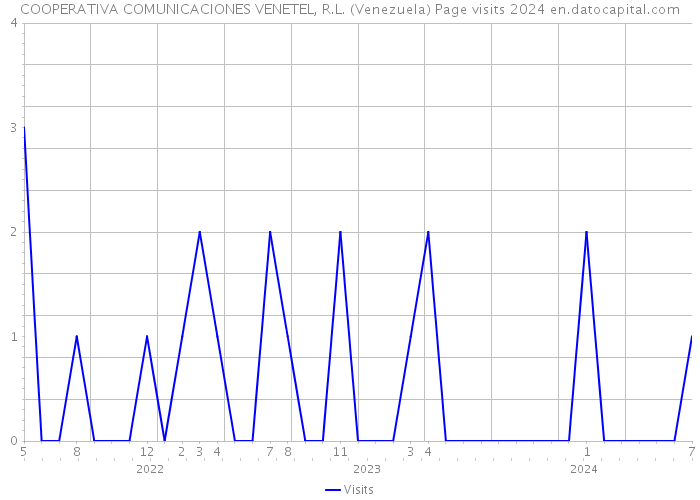 COOPERATIVA COMUNICACIONES VENETEL, R.L. (Venezuela) Page visits 2024 