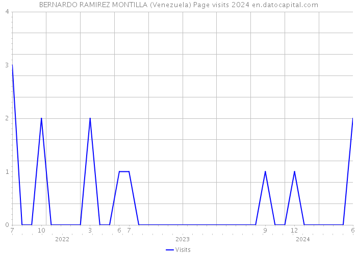 BERNARDO RAMIREZ MONTILLA (Venezuela) Page visits 2024 