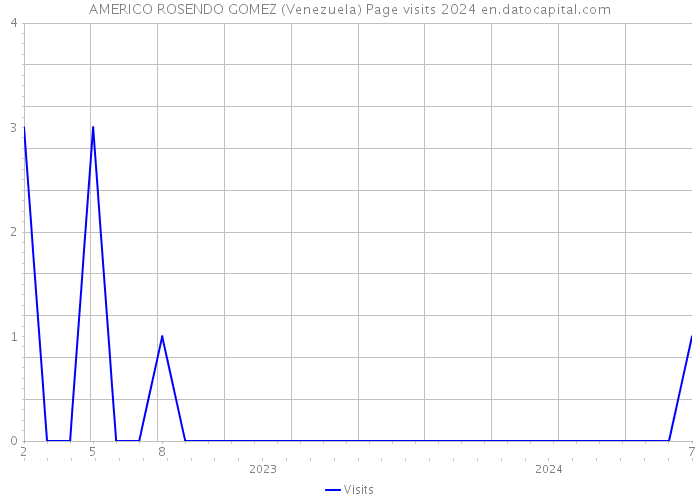 AMERICO ROSENDO GOMEZ (Venezuela) Page visits 2024 