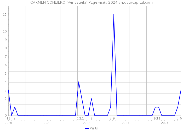 CARMEN CONEJERO (Venezuela) Page visits 2024 
