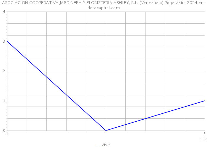 ASOCIACION COOPERATIVA JARDINERA Y FLORISTERIA ASHLEY, R.L. (Venezuela) Page visits 2024 