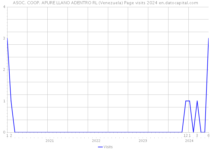ASOC. COOP. APURE LLANO ADENTRO RL (Venezuela) Page visits 2024 