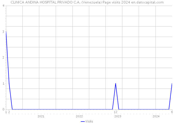 CLINICA ANDINA HOSPITAL PRIVADO C.A. (Venezuela) Page visits 2024 