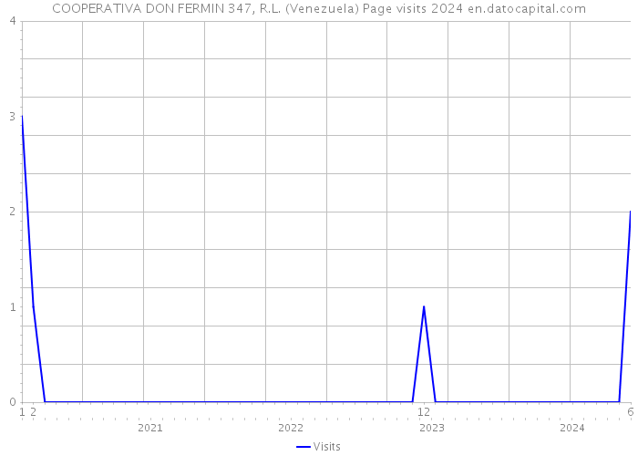 COOPERATIVA DON FERMIN 347, R.L. (Venezuela) Page visits 2024 