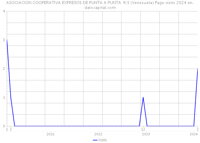 ASOCIACION COOPERATIVA EXPRESOS DE PUNTA A PUNTA R.S (Venezuela) Page visits 2024 