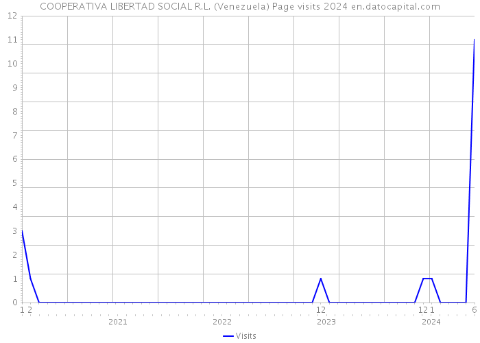 COOPERATIVA LIBERTAD SOCIAL R.L. (Venezuela) Page visits 2024 