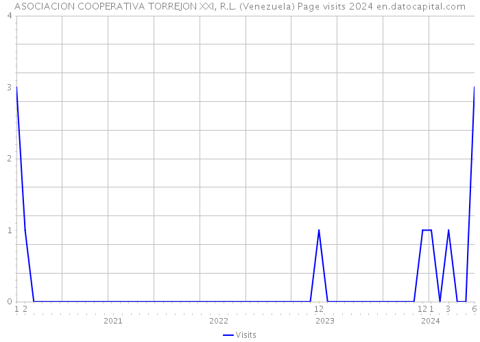 ASOCIACION COOPERATIVA TORREJON XXI, R.L. (Venezuela) Page visits 2024 
