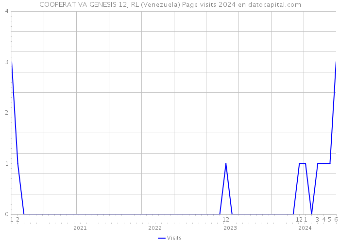 COOPERATIVA GENESIS 12, RL (Venezuela) Page visits 2024 