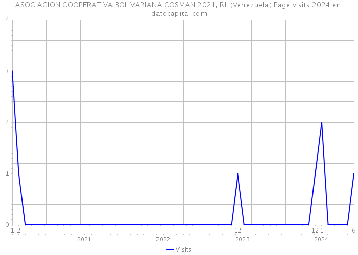 ASOCIACION COOPERATIVA BOLIVARIANA COSMAN 2021, RL (Venezuela) Page visits 2024 
