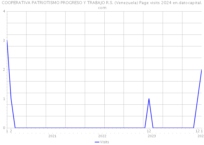 COOPERATIVA PATRIOTISMO PROGRESO Y TRABAJO R.S. (Venezuela) Page visits 2024 