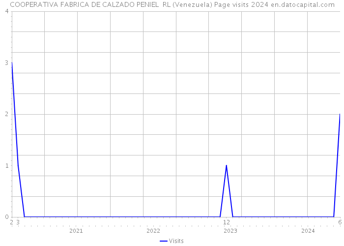 COOPERATIVA FABRICA DE CALZADO PENIEL RL (Venezuela) Page visits 2024 