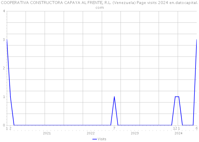COOPERATIVA CONSTRUCTORA CAPAYA AL FRENTE, R.L. (Venezuela) Page visits 2024 