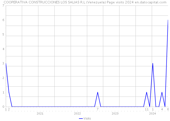 COOPERATIVA CONSTRUCCIONES LOS SALIAS R.L (Venezuela) Page visits 2024 