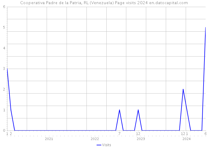 Cooperativa Padre de la Patria, RL (Venezuela) Page visits 2024 