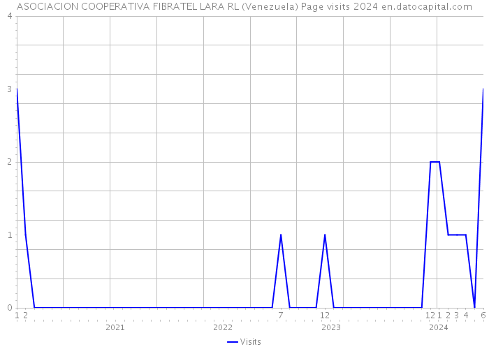 ASOCIACION COOPERATIVA FIBRATEL LARA RL (Venezuela) Page visits 2024 