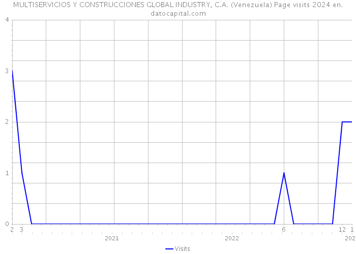 MULTISERVICIOS Y CONSTRUCCIONES GLOBAL INDUSTRY, C.A. (Venezuela) Page visits 2024 